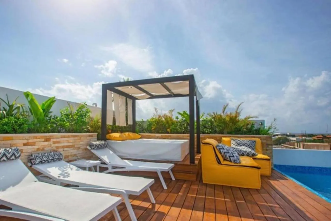 Downtown Exclusive 2Br Ph With Priv Pool Gym Cinema Apartment Playa del Carmen