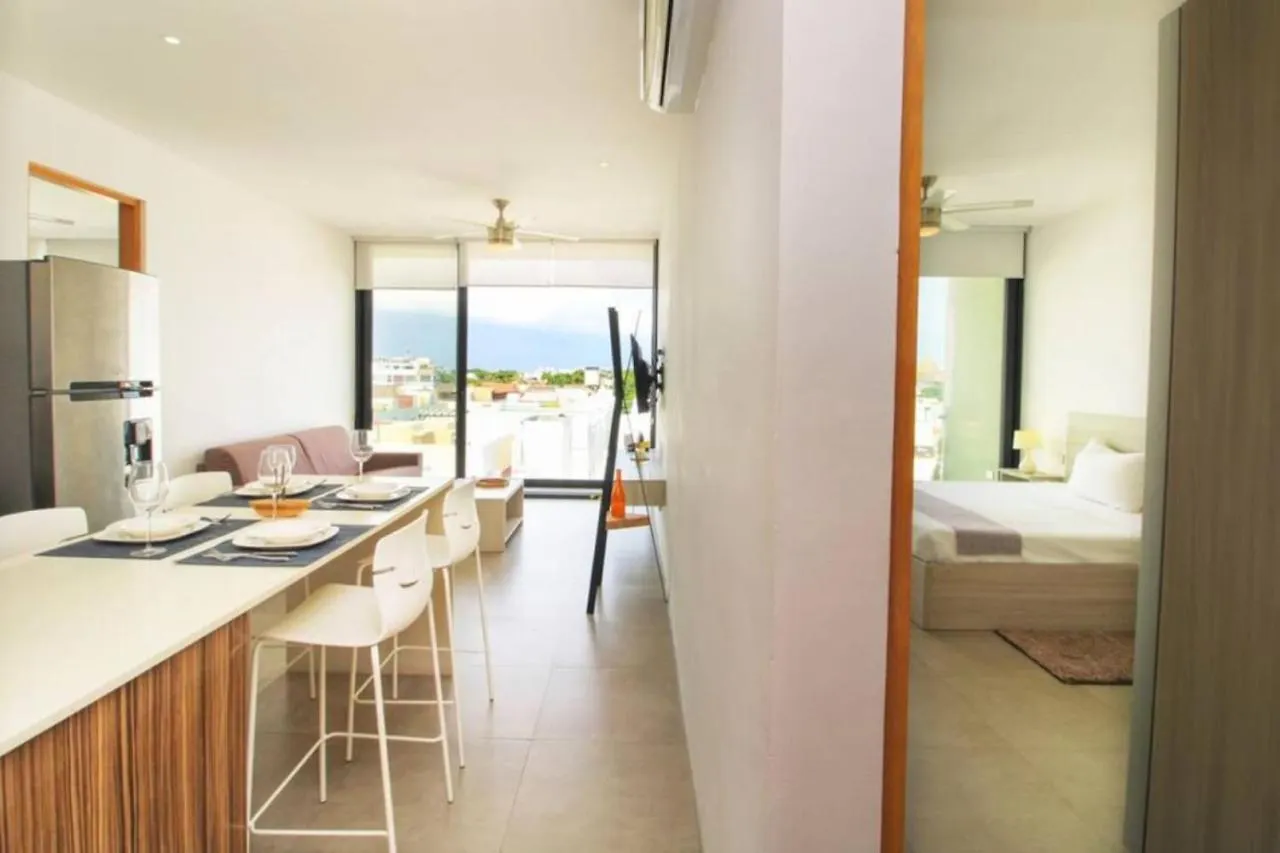 Downtown Exclusive 2Br Ph With Priv Pool Gym Cinema Apartment Playa del Carmen