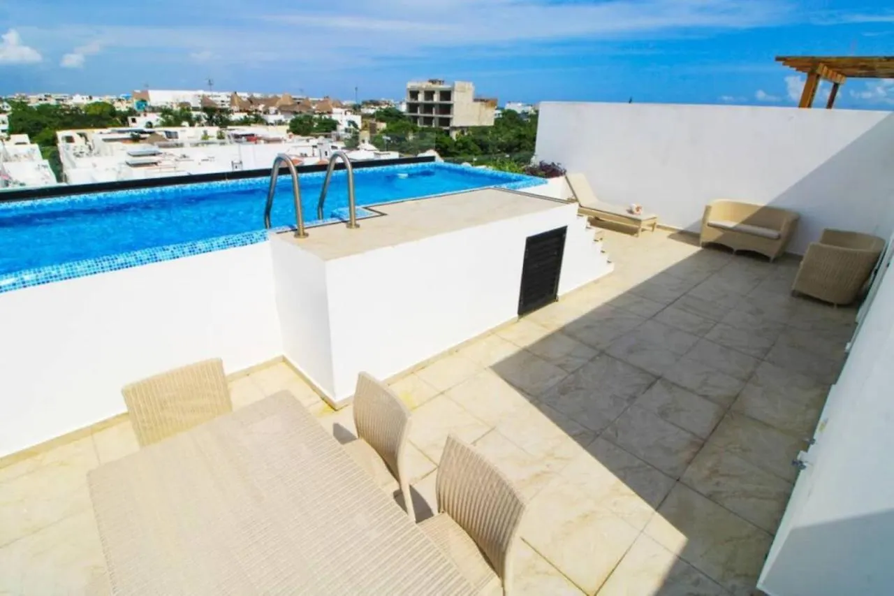 Downtown Exclusive 2Br Ph With Priv Pool Gym Cinema Apartment Playa del Carmen