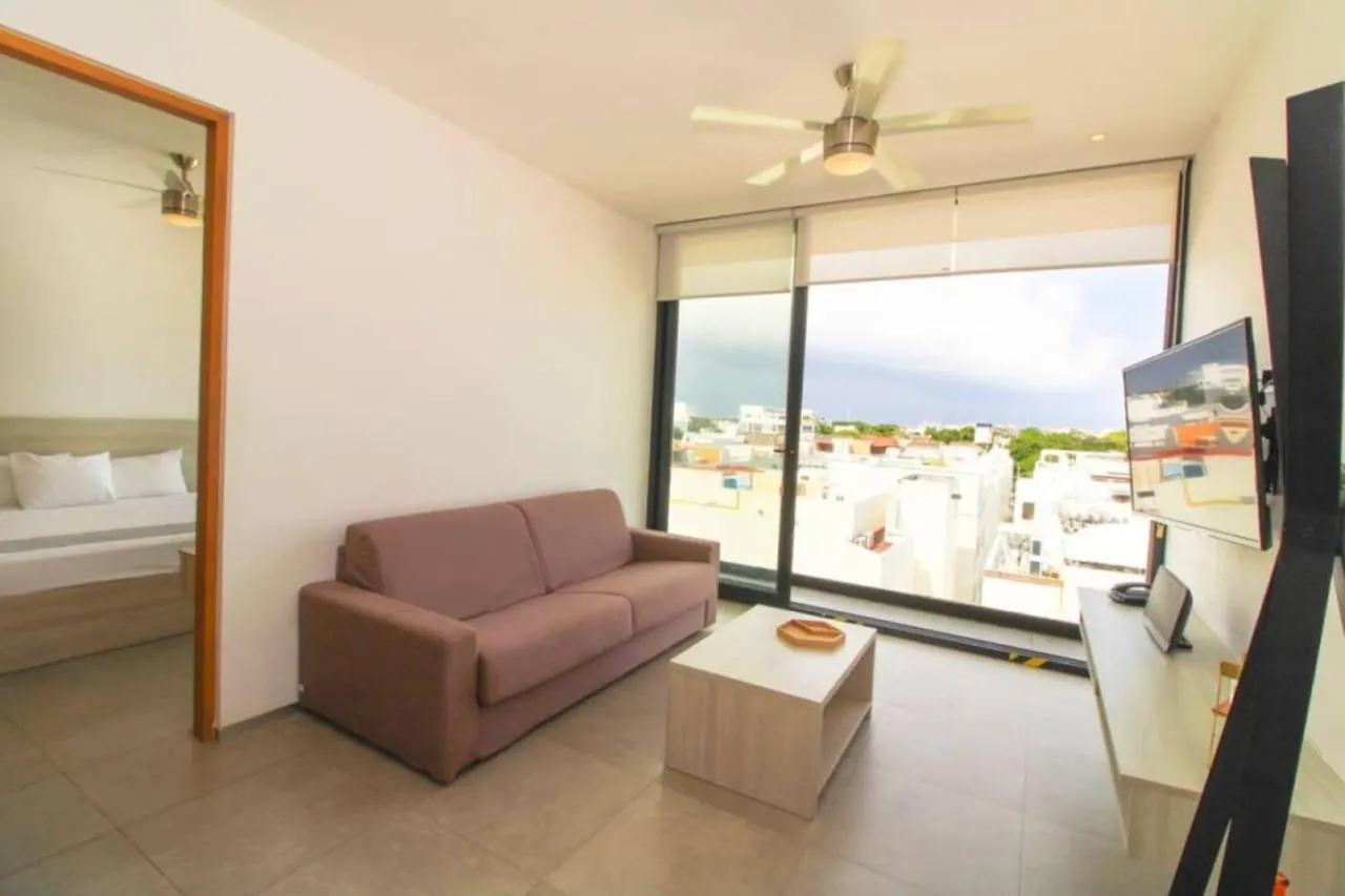 Downtown Exclusive 2Br Ph With Priv Pool Gym Cinema Apartment Playa del Carmen