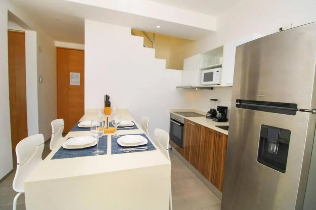 Downtown Exclusive 2Br Ph With Priv Pool Gym Cinema Apartment Playa del Carmen